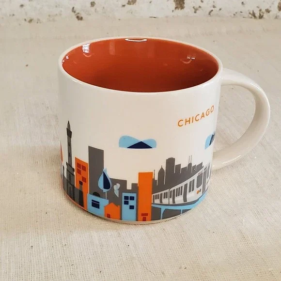 Starbucks Chicago | You Are Here Collection | Coffee Mug Cup 14 oz - Picture 1 of 7
